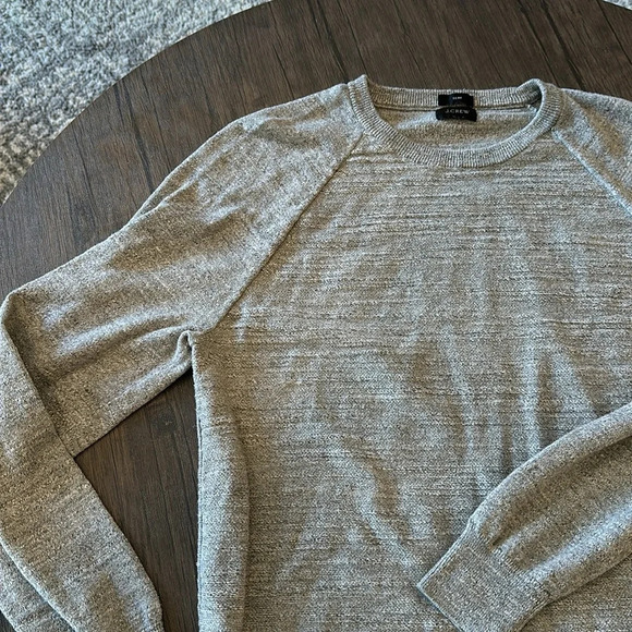 JCREW Men’s Heather Gray Slim fit Sweater 100% Cotton size medium - Picture 5 of 9